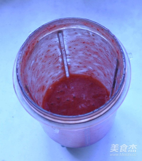 芒果草莓双色冰激凌的做法步骤:7