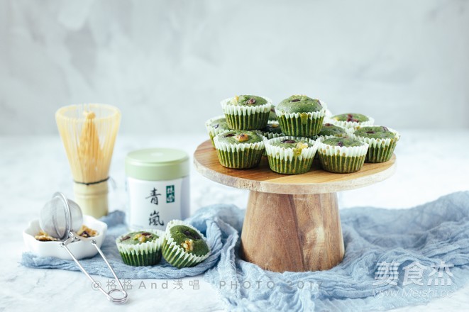 一口一个のmini抹茶蜜豆马芬的做法步骤:18