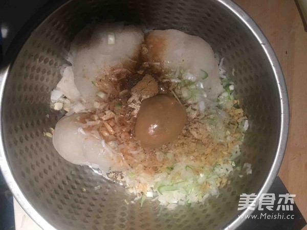 蒸菜饺子（萝卜虾皮）的做法步骤：6