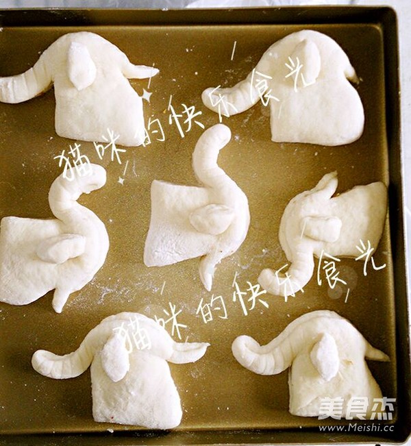 肉松小象面包的做法步骤：14