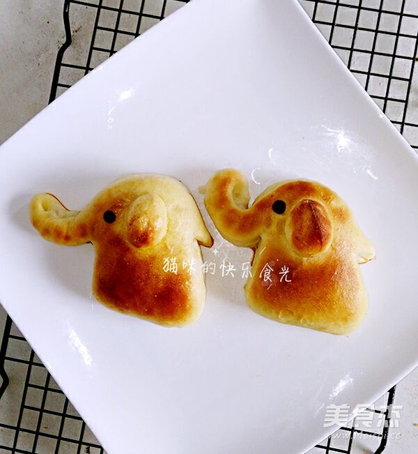 肉松小象面包的做法步骤：19