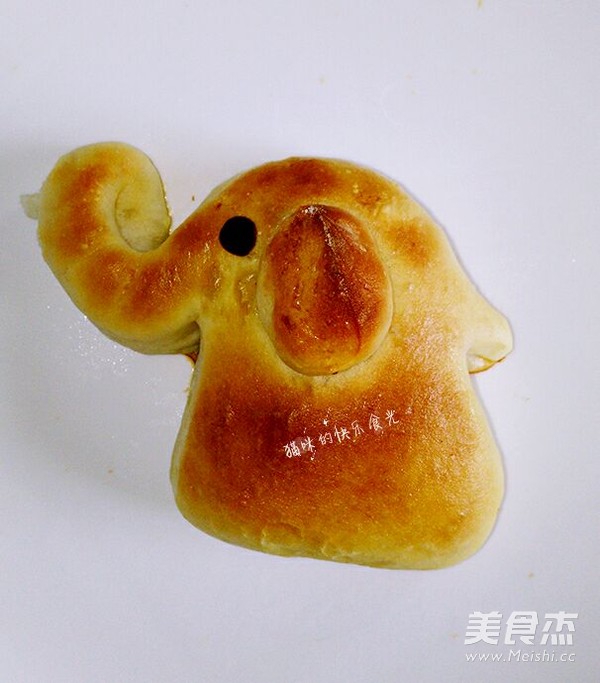 肉松小象面包的做法步骤：21