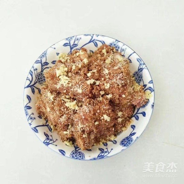 粉蒸五香排骨的做法步骤:12