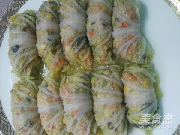 翡翠白菜卷的做法步骤：6