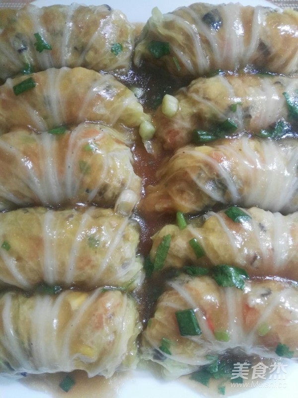 翡翠白菜卷的做法步骤：8
