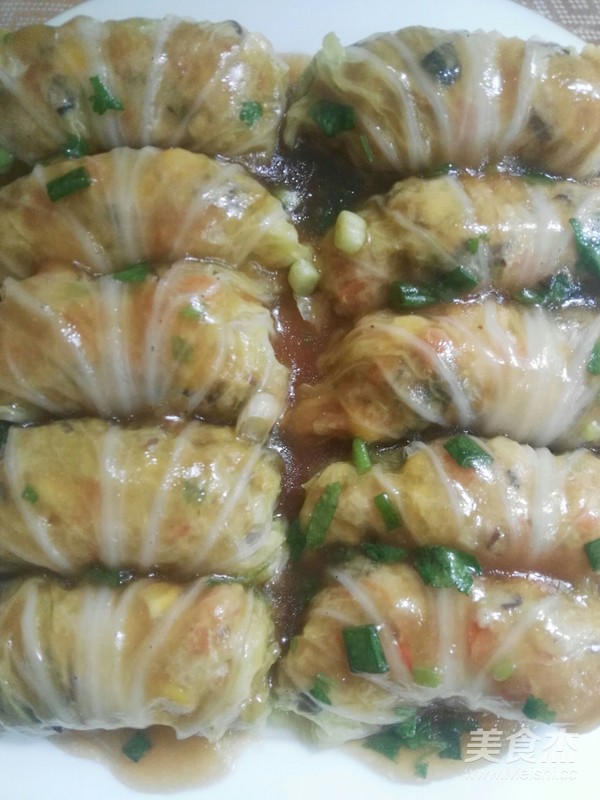 翡翠白菜卷的做法步骤：9