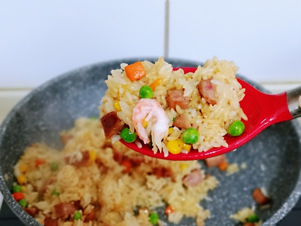 时蔬香肠炒饭的做法步骤:11