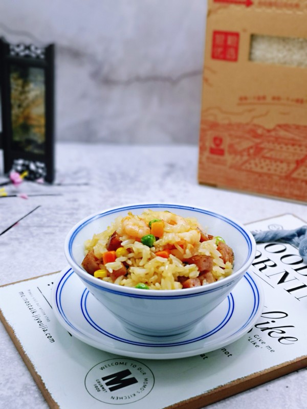 时蔬香肠炒饭的做法步骤:14