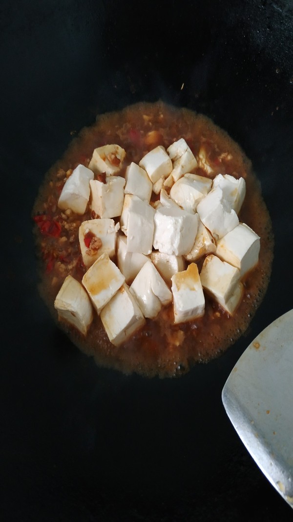 肉沫豆腐的做法步骤:7