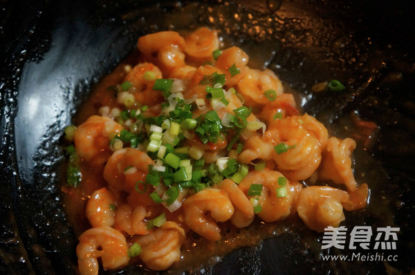 番茄滑虾仁的做法步骤:9