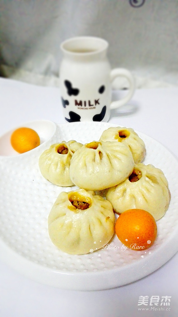 卷心菜虾米鲜内小包子的做法步骤:6