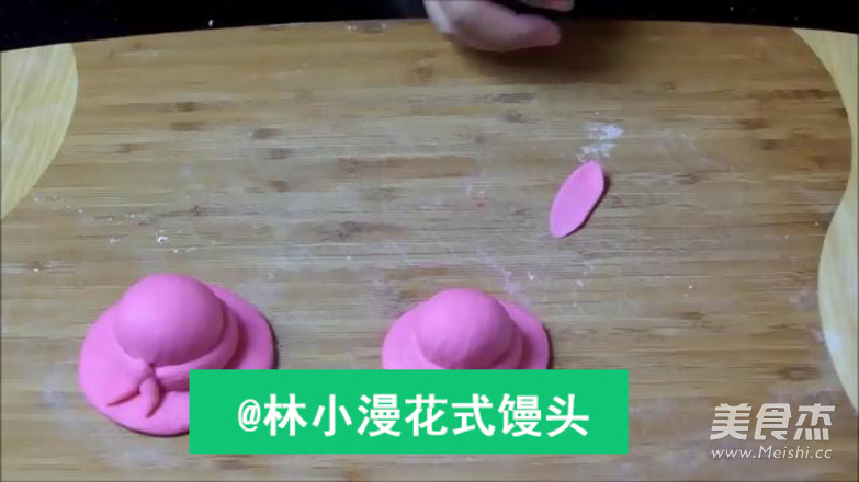 彩色帽子馒头造型的做法步骤:6