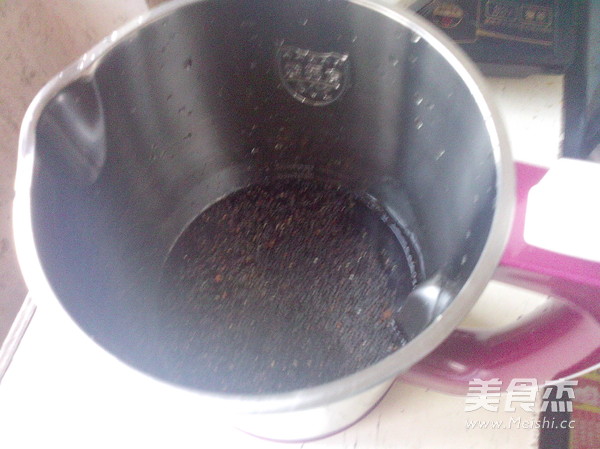 黑芝麻黑豆浆的做法步骤:6