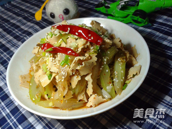 芹菜拌豆皮的做法步骤:9