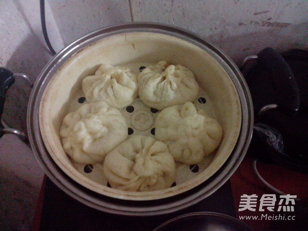 猪肉包菜包子的做法步骤:14