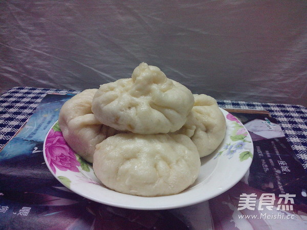猪肉包菜包子的做法步骤:15