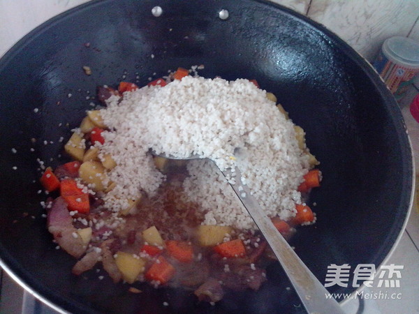 腊肉土豆糯米饭的做法步骤:12