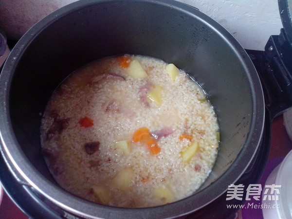 腊肉土豆糯米饭的做法步骤:17