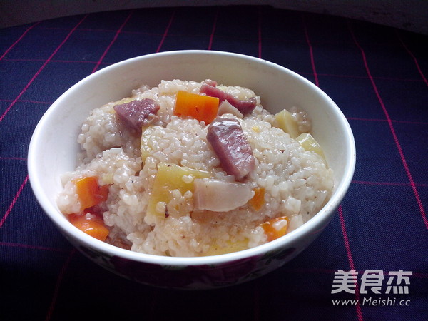 腊肉土豆糯米饭的做法步骤:18