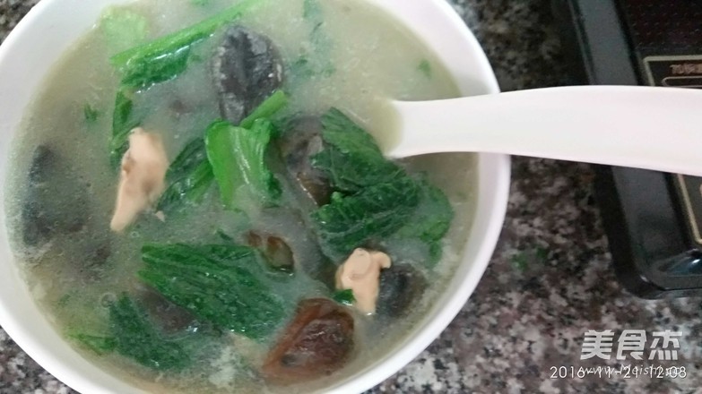 皮蛋芥菜汤的做法步骤:6