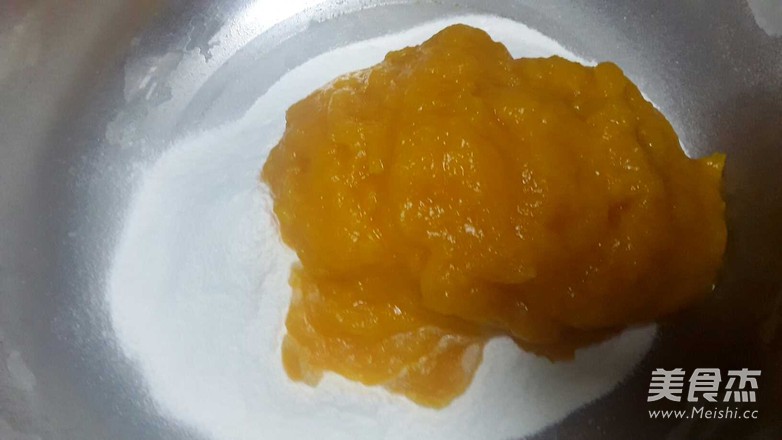 糯米南瓜饼的做法步骤:7