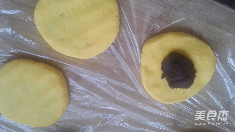 糯米南瓜饼的做法步骤:7