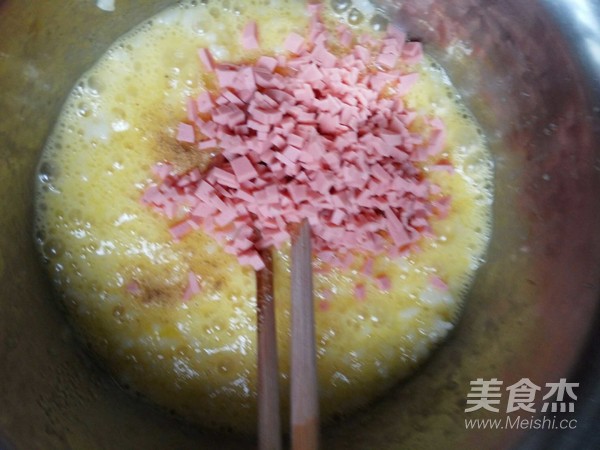 香酥鸡蛋米饭饼的做法步骤：3