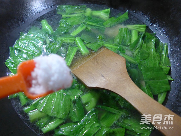 牛肚油菜蕻泡饼的做法步骤：8