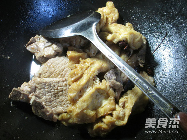 兰花豆腐干烧大排的做法步骤：12