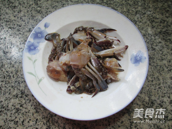 圆蛤煮螃蟹的做法步骤:2