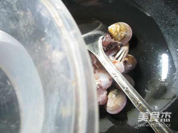 圆蛤煮螃蟹的做法步骤:5