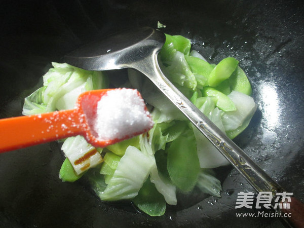 莴笋炒白菜的做法步骤:8