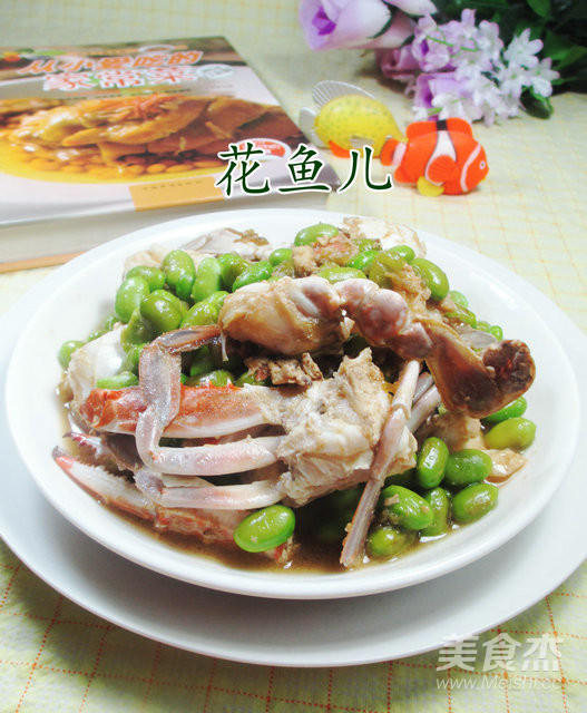 毛豆炒螃蟹的做法步骤:12