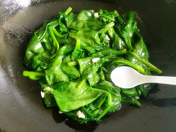 清炒木耳菜的做法步骤:6
