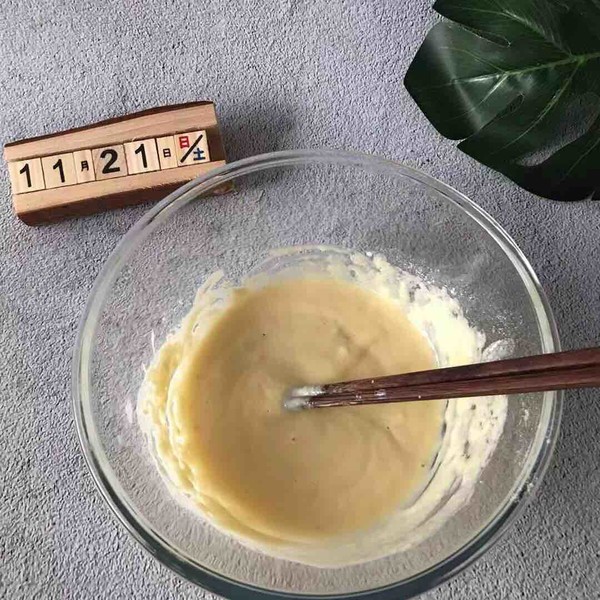 猕猴桃酸奶蒸蛋糕的做法步骤:4