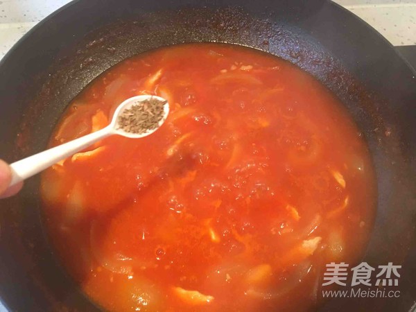 番茄鸡丝意大利面的做法步骤:18