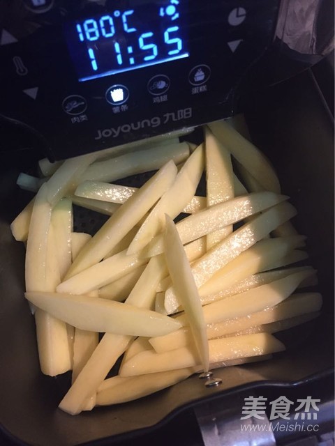 空气炸锅版酥脆炸薯条的做法步骤:4