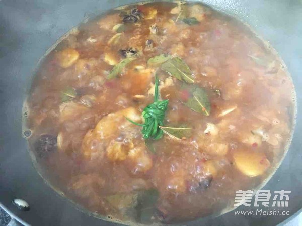 土豆烧排骨（川味）的做法步骤：14