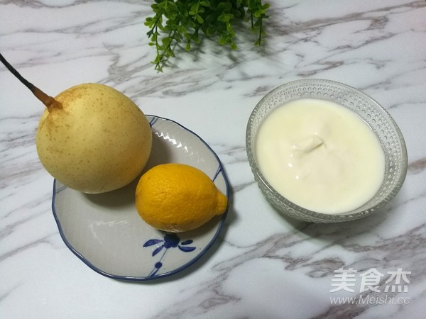 柠檬梨汁奶昔的做法步骤：1