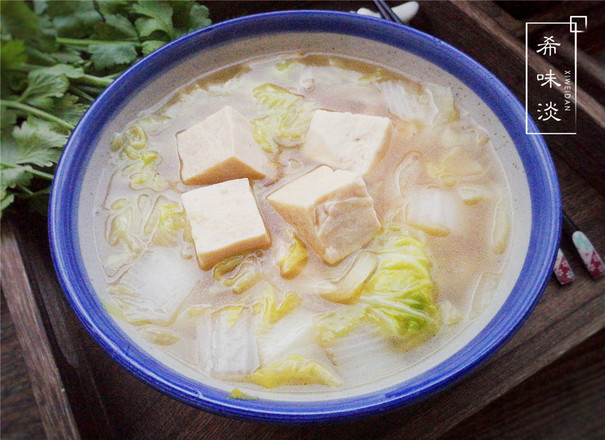 白菜炖冻豆腐的做法步骤:7