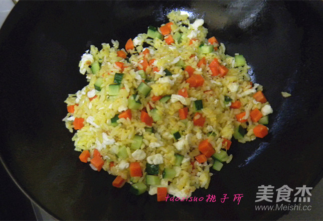 金银蛋炒饭的做法步骤:10