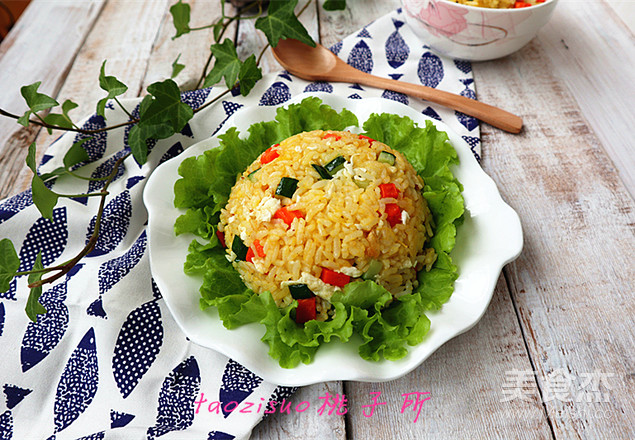 金银蛋炒饭的做法步骤:11