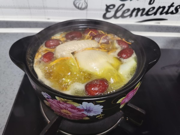 虫草花炖鸡汤的做法步骤:7