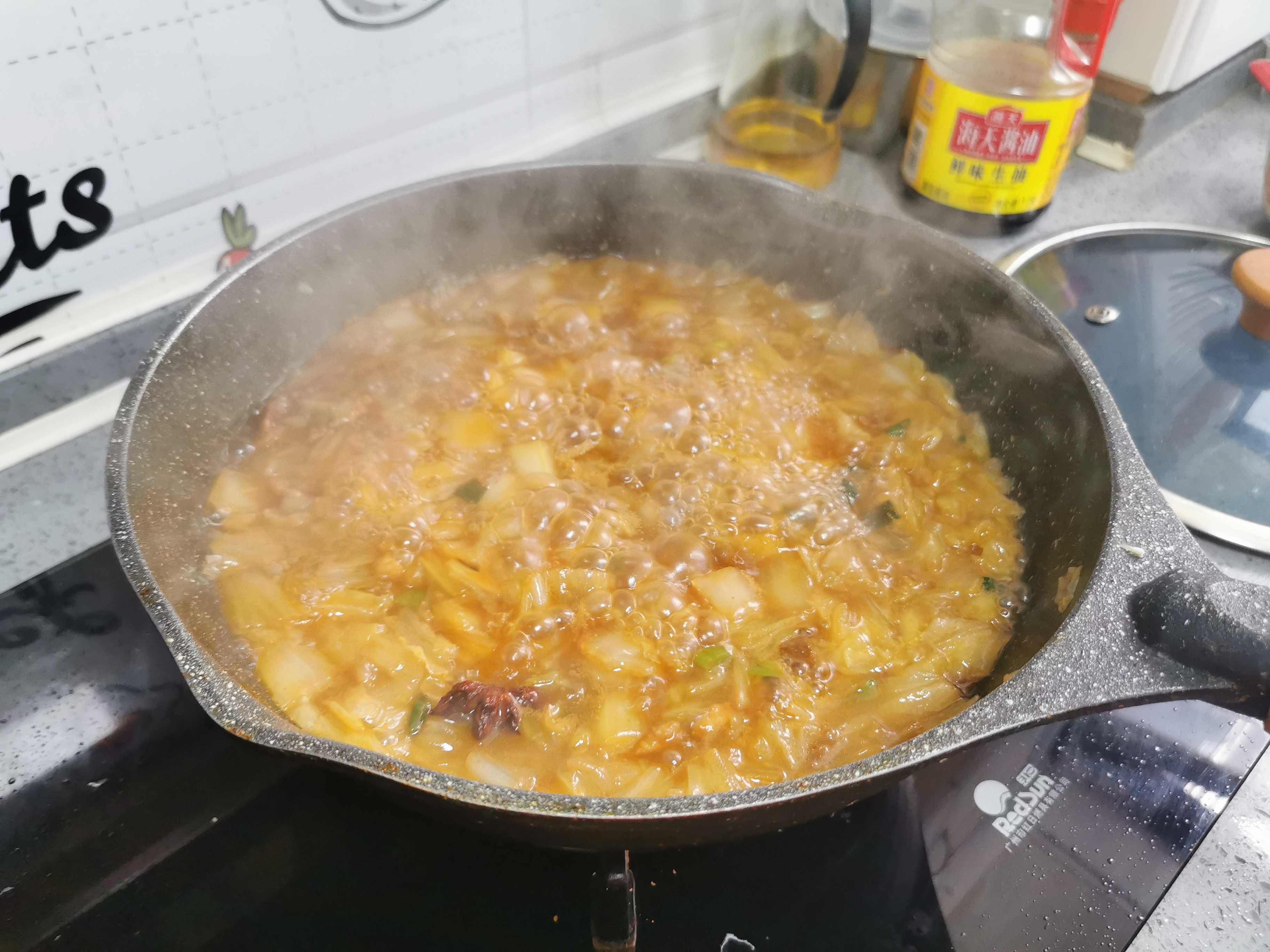 猪肉白菜炖粉条的做法步骤:9