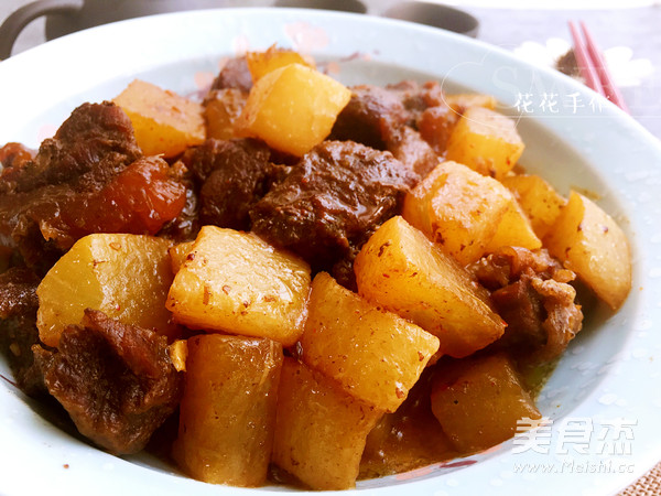 牛肉烧萝卜的做法步骤:8
