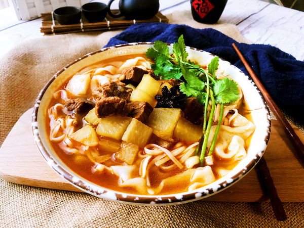 红烧牛肉面的做法步骤:6