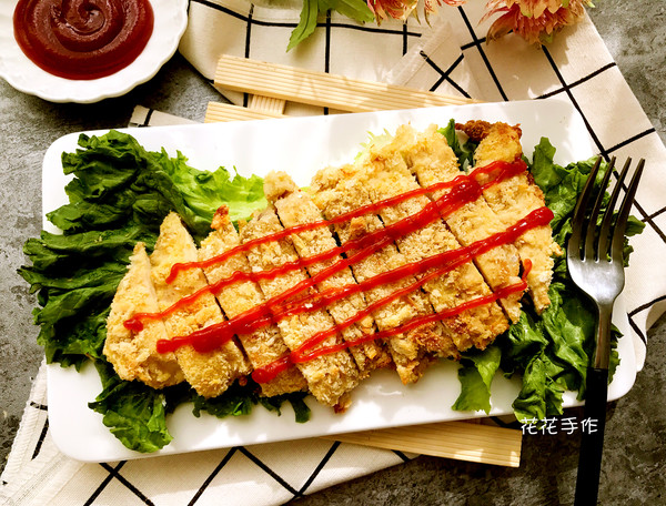 香酥鸡排的做法步骤:10