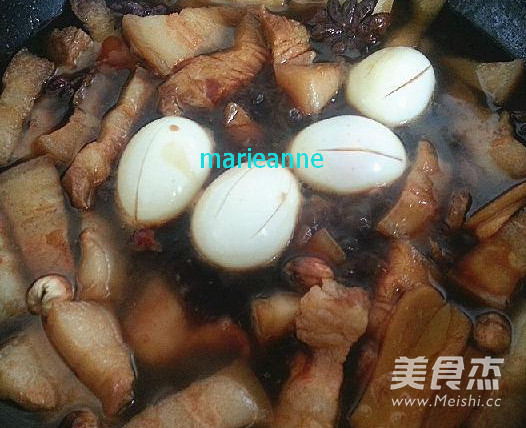 卤蛋红烧肉的做法步骤:16