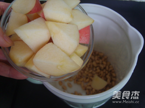 苹果豆浆的做法步骤：4