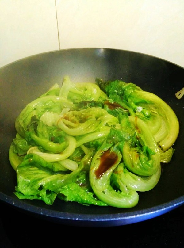 清炒生菜的做法步骤：5